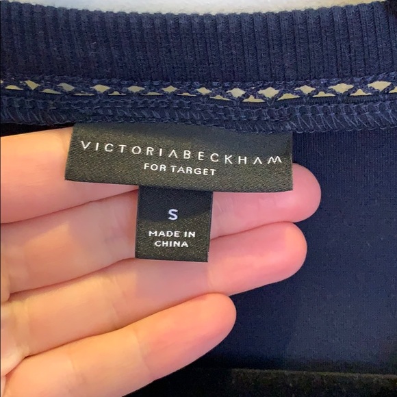 Victoria Beckham lace appliqué navy sweater - Picture 3 of 4